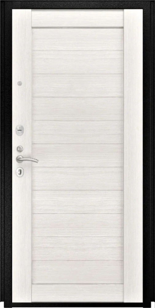 Входная дверь ДвериПРО L-43 СБ-3 листв. бел. (21 беленый дуб) DPRO201409 внутренняя сторона